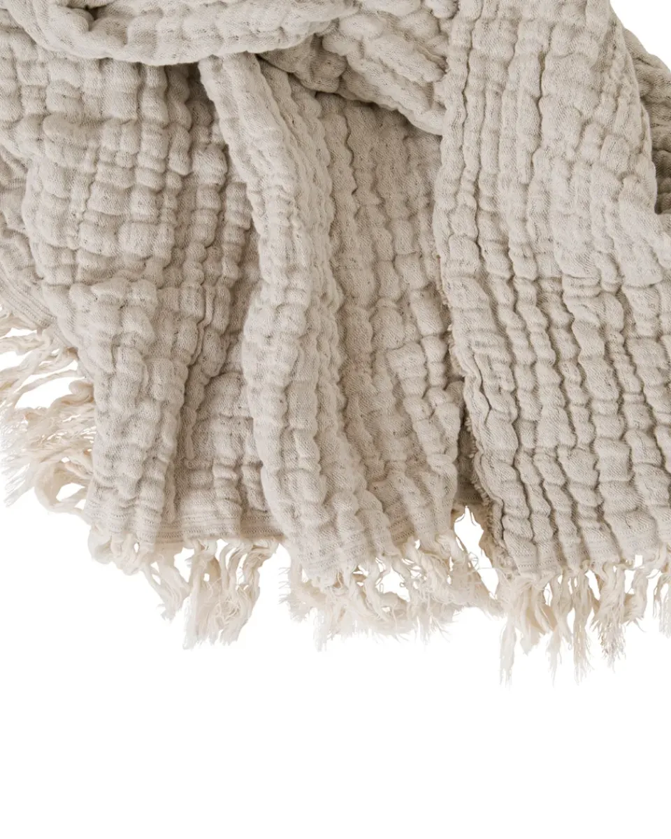 Baby Blankets|Cotton Blankets & Throws^Garbo&Friends Mellow blanket 130x170 cm, Lin Beige