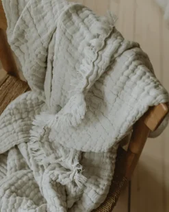 Baby Blankets|Cotton Blankets & Throws^Garbo&Friends Mellow blanket 130x170 cm, Lin Beige