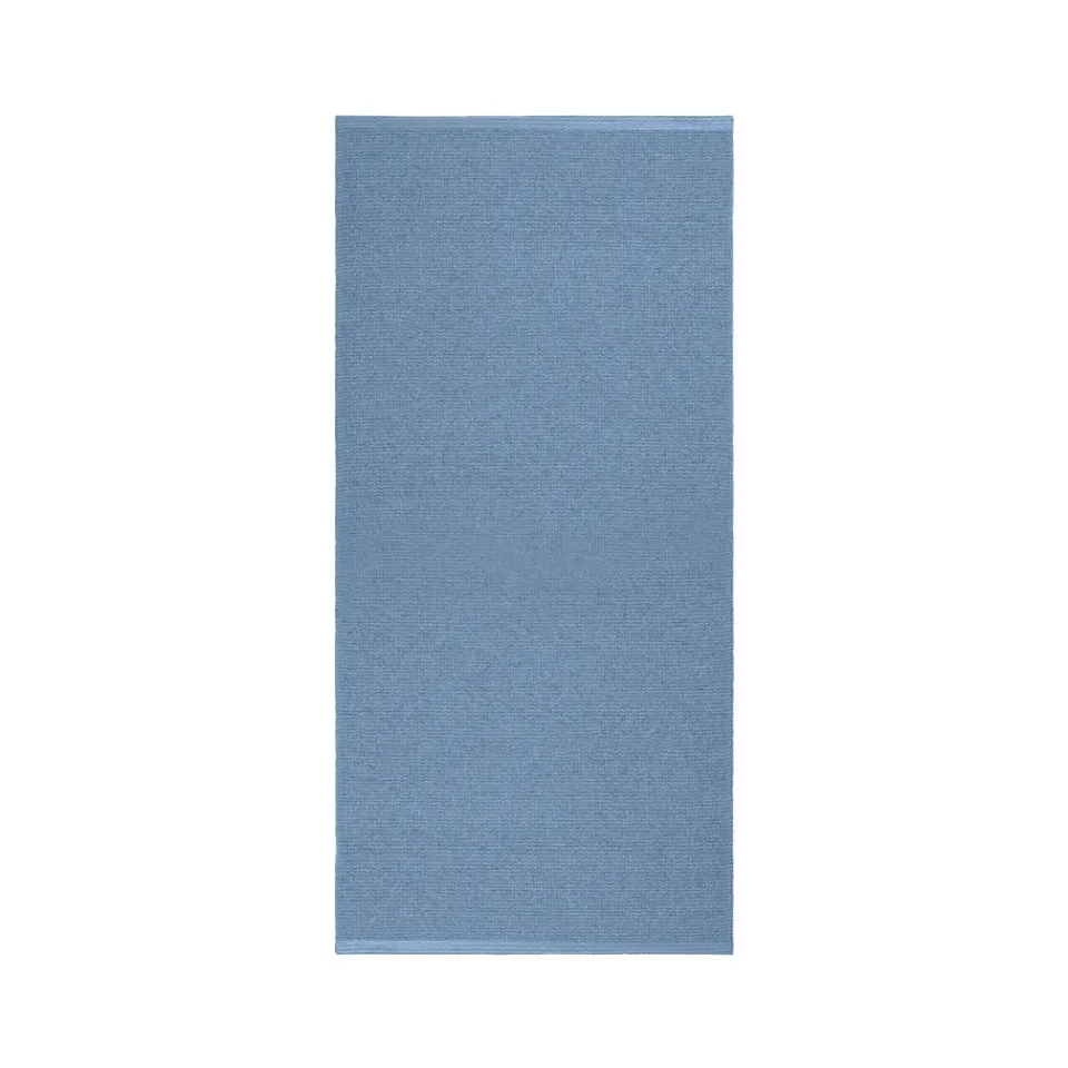 Clearance Scandi Living Mellow plastic rug , 70x250cm Blue