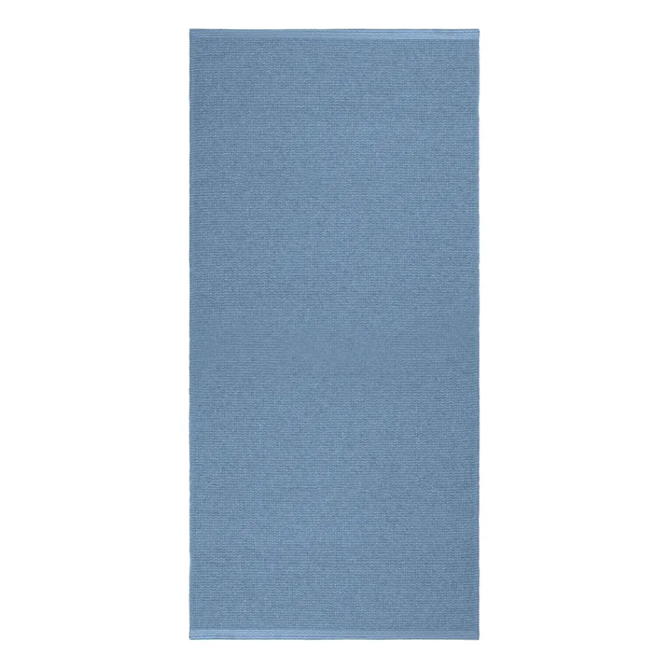 Clearance Scandi Living Mellow plastic rug , 70x250cm Blue
