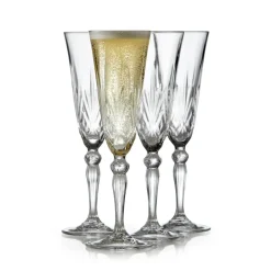 Sale Lyngby Glas Melodia champagne glass 16 cl 4-pack, Crystal Transparent