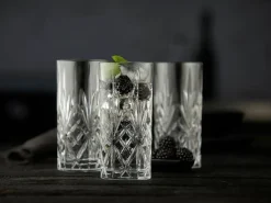 Long Drink & Highball Glasses^Lyngby Glas Melodia highball glass 36 cl 6-pack, Crystal Transparent