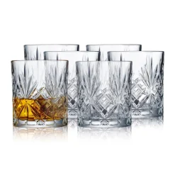 Whiskey & Cognac Glasses^Lyngby Glas Melodia whisky glass 31 cl 6-pack, Crystal Transparent