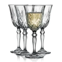 Wine Glasses^Lyngby Glas Melodia white wine glass 21 cl 4-pack, Crystal Transparent