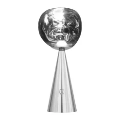 Clearance Tom Dixon Melt Portable LED table lamp 28.5 cm, Silver Silver-coloured