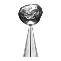 Clearance Tom Dixon Melt Portable LED table lamp 28.5 cm, Silver Silver-coloured