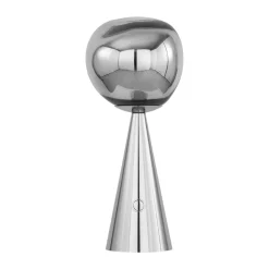 Clearance Tom Dixon Melt Portable LED table lamp 28.5 cm, Silver Silver-coloured