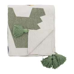 Baby Blankets^Bloomingville Memmo cotton throw 160x130 cm, Natural White