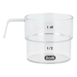 Hot Rosti Mensura decilitre measure, Clear Transparent