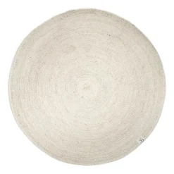 Best Classic Collection Merino wool carpet round Ø200 cm, White