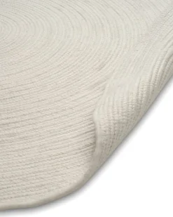 Best Classic Collection Merino wool carpet round Ø200 cm, White