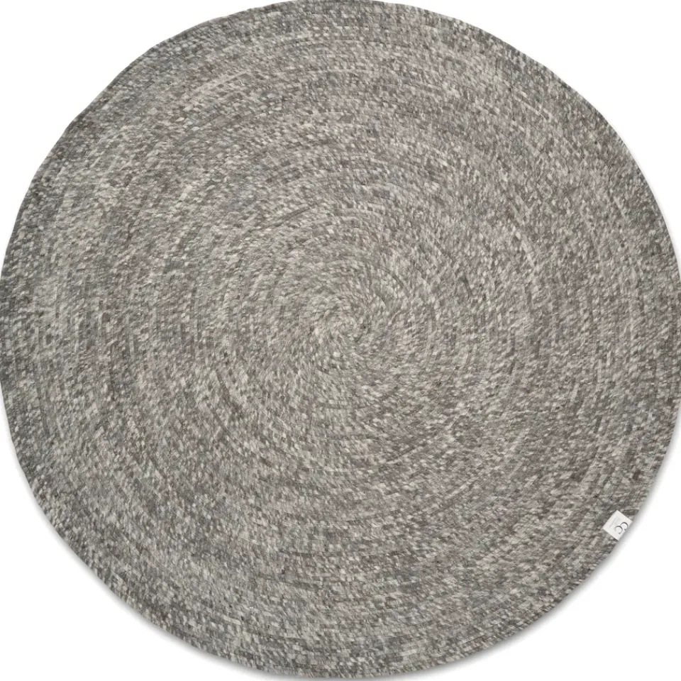 Online Classic Collection Merino wool carpet round Ø160 cm, Grey