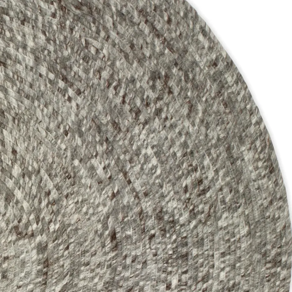 Online Classic Collection Merino wool carpet round Ø160 cm, Grey