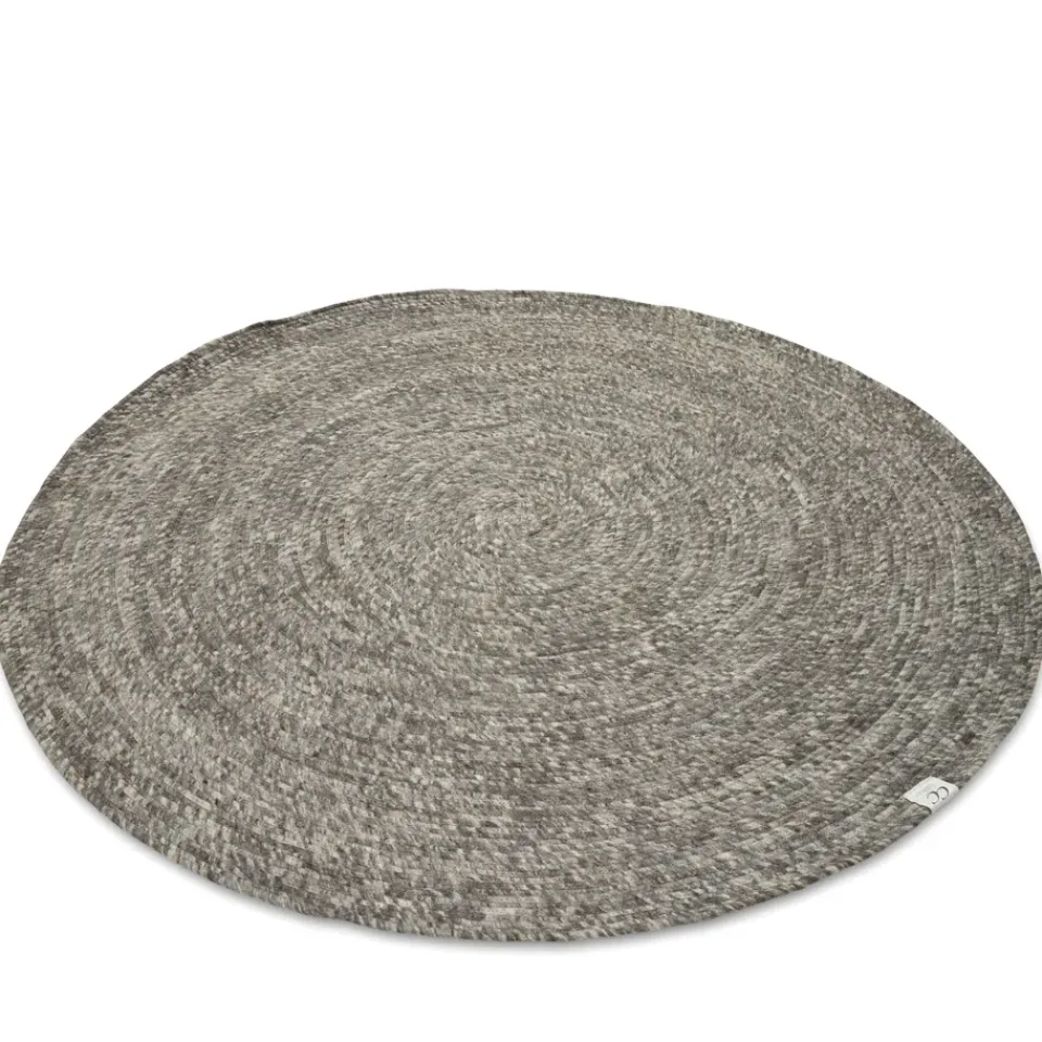 Online Classic Collection Merino wool carpet round Ø160 cm, Grey