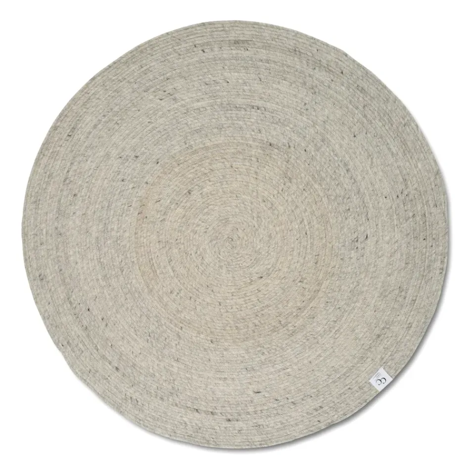 Classic Collection Merino wool carpet round Ø200 cm, Concrete Grey