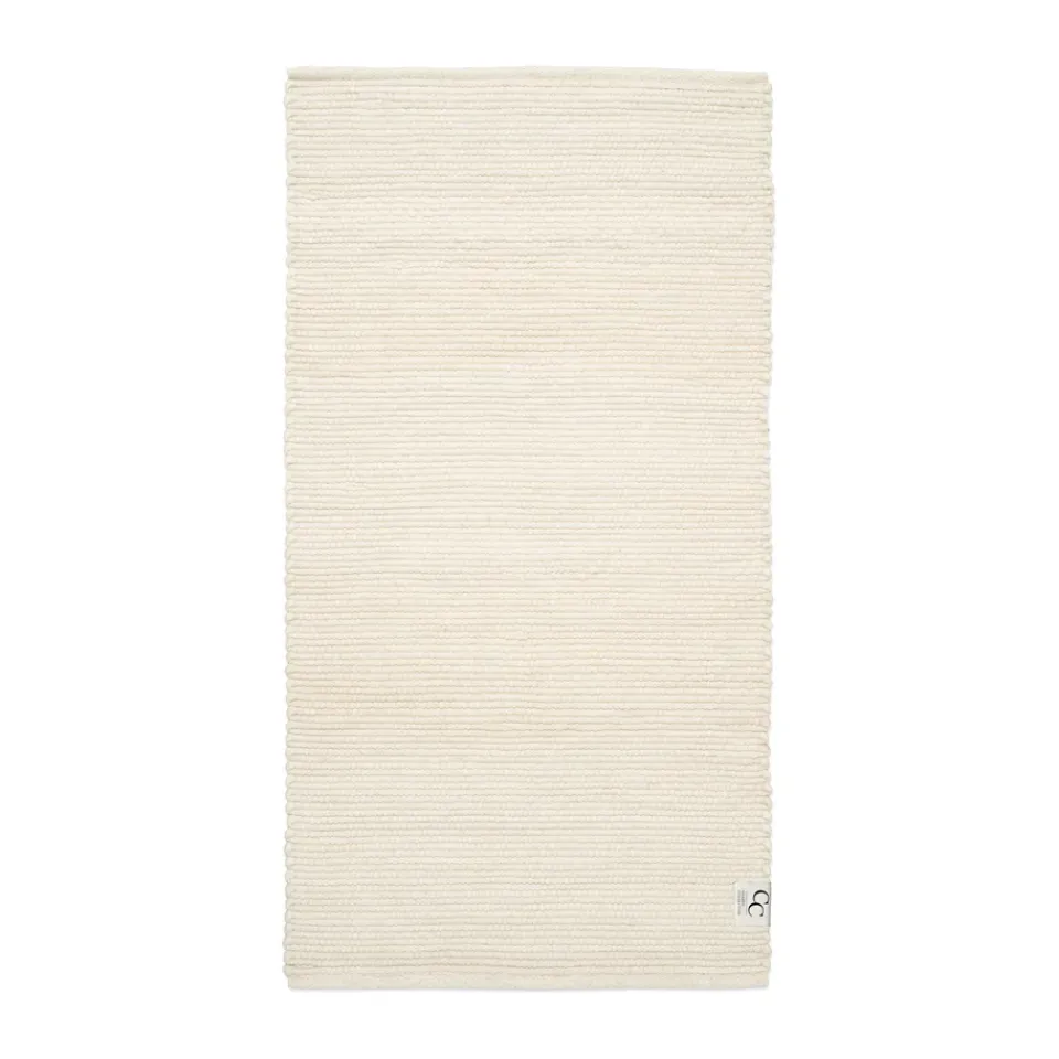 Classic Collection Merino wool carpet 80x250 cm, White