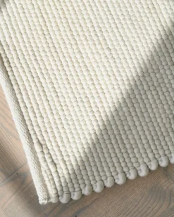 Classic Collection Merino wool carpet 80x250 cm, White