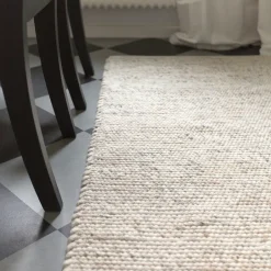 Woven Cotton Rugs^Classic Collection Merino wool rug, Nature , 140x200 cm Beige