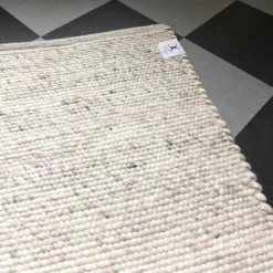 Woven Cotton Rugs^Classic Collection Merino wool rug, Nature , 140x200 cm Beige