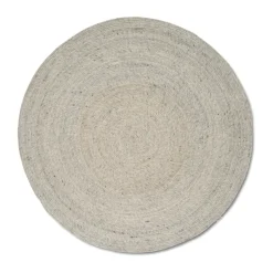 Hot Classic Collection Merino wool rug round Ø240 cm, Concrete Grey