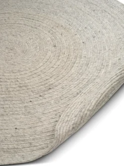 Hot Classic Collection Merino wool rug round Ø240 cm, Concrete Grey
