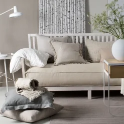 Cushion Covers^Himla Merlin pillow case 50x50 cm, natureal Beige