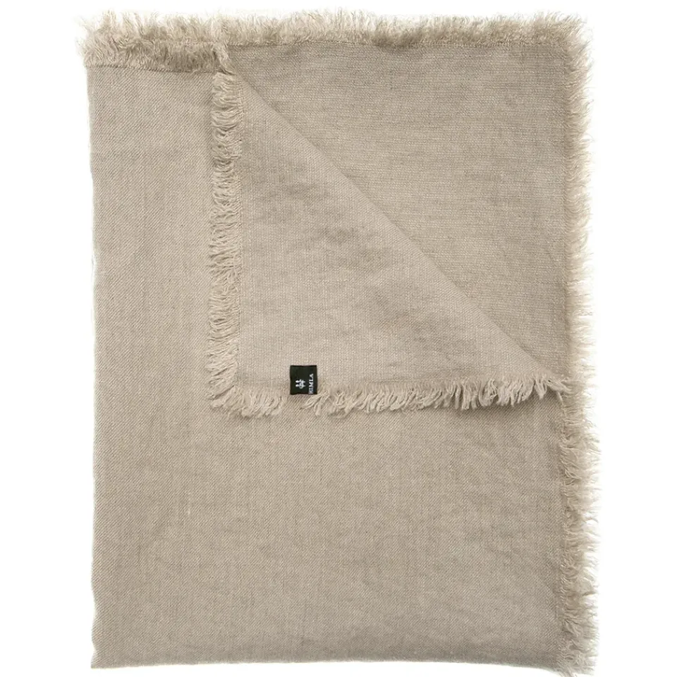 Outlet Himla Merlin throw linen 130x170 cm, natureal Beige