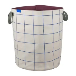Mette Ditmer Mesh laundry basket Ø40x50 cm, Cobalt-sand BeigeRed