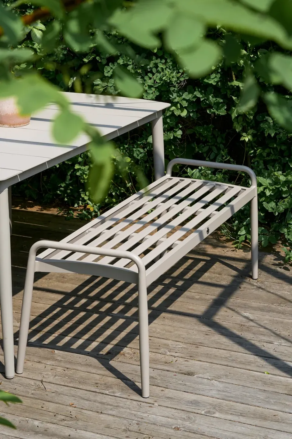 Garden Sofas & Garden Benches^1898 Messina bench 51x124 cm, Taupe Beige