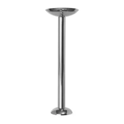 Louise Roe Metal champagne candlestick 28 cm, Stainless steel Silver-coloured