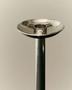 Louise Roe Metal champagne candlestick 28 cm, Stainless steel Silver-coloured