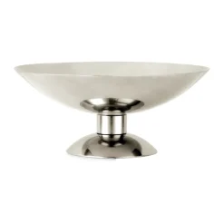 Champagne Glasses^Louise Roe Metal champagne coupe low, Stainless steel Silver-coloured