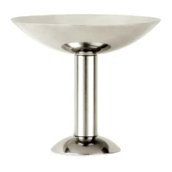 Champagne Glasses^Louise Roe Metal champagne coupe tall, Stainless steel Silver-coloured