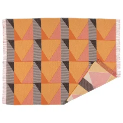 Cotton Blankets & Throws^NJRD Metric focus No. 1 cotton throw, pink Multi
