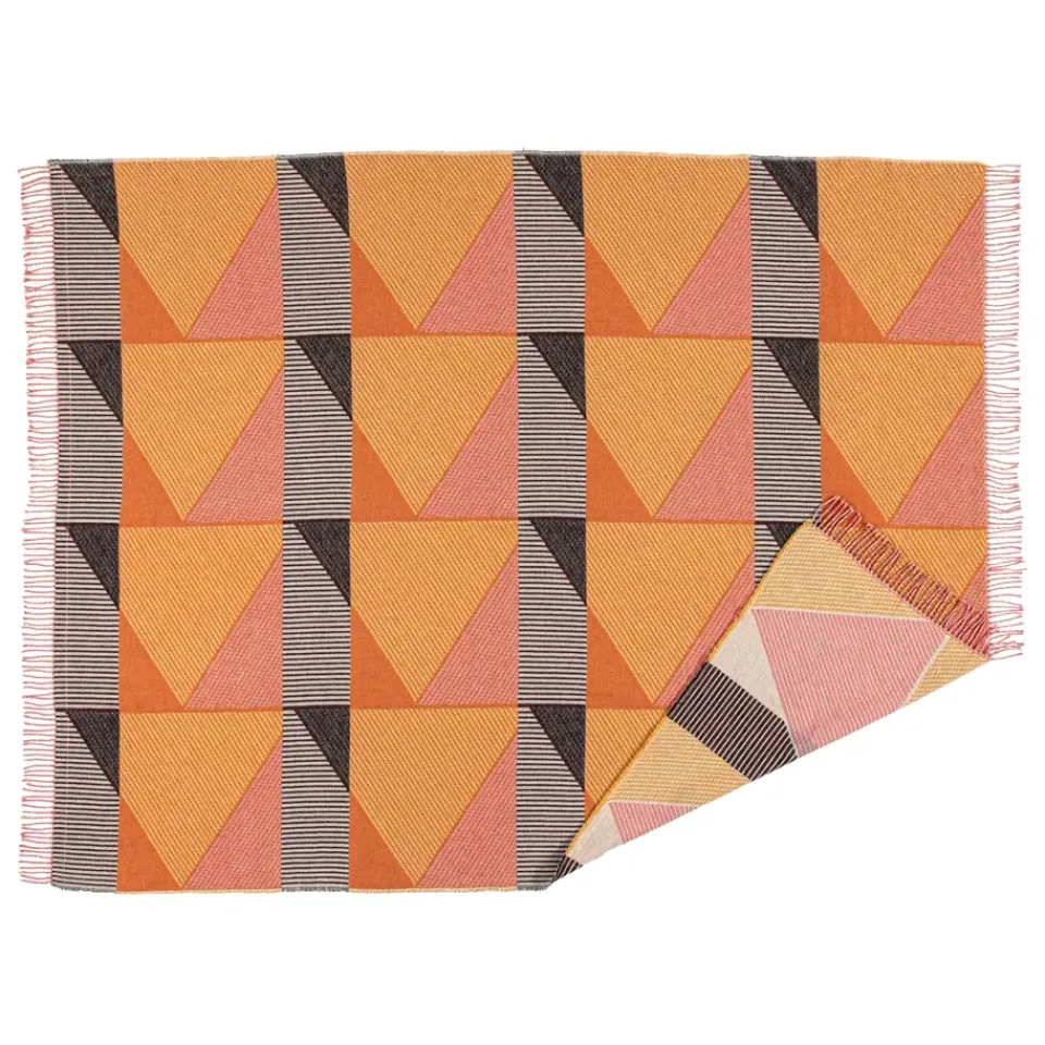 Cotton Blankets & Throws^NJRD Metric focus No. 1 cotton throw, pink Multi