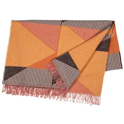 Cotton Blankets & Throws^NJRD Metric focus No. 1 cotton throw, pink Multi