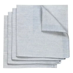 Linen & Cotton Napkins^NJRD Metric napkin 47x47 cm 4-pack, Blue-white BlueWhite