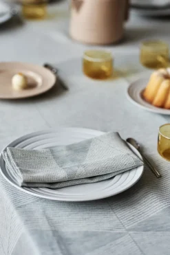 Linen & Cotton Napkins^NJRD Metric napkin 47x47 cm 4-pack, Blue-white BlueWhite