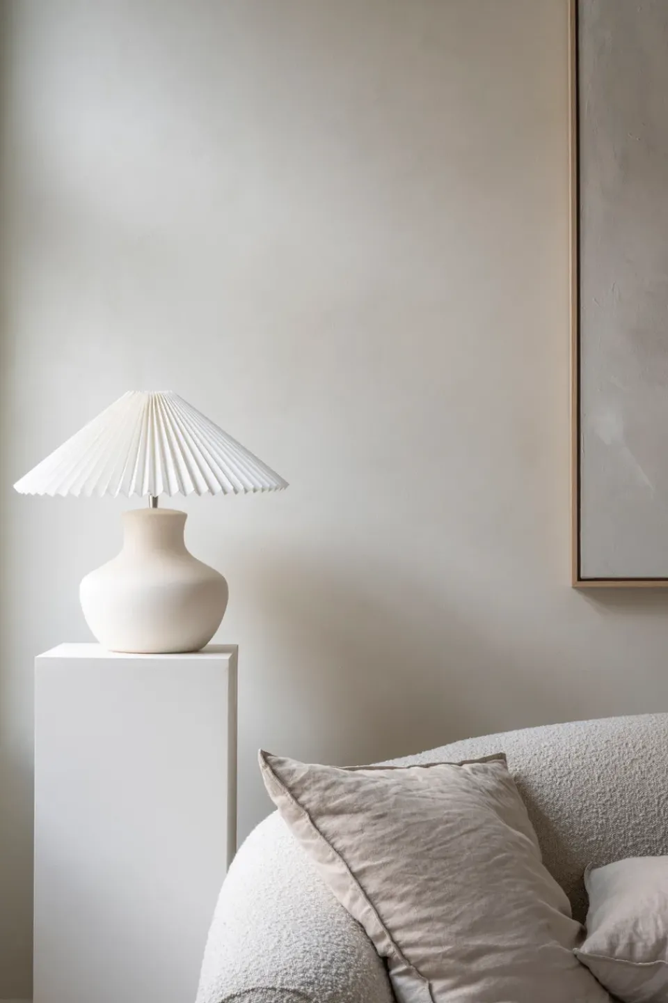 Watt & Veke Mia lamp base 31 cm, -ivory White