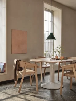 Best Muuto Midst pedestal table, Oiled oak-grey, Ø120 cm BrownGrey