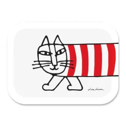 Online Opto Design Mikey tray 27x20 cm, White- Red