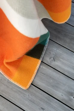 Hot Røros Tweed Mikkel blanket 135x200 cm, Orange