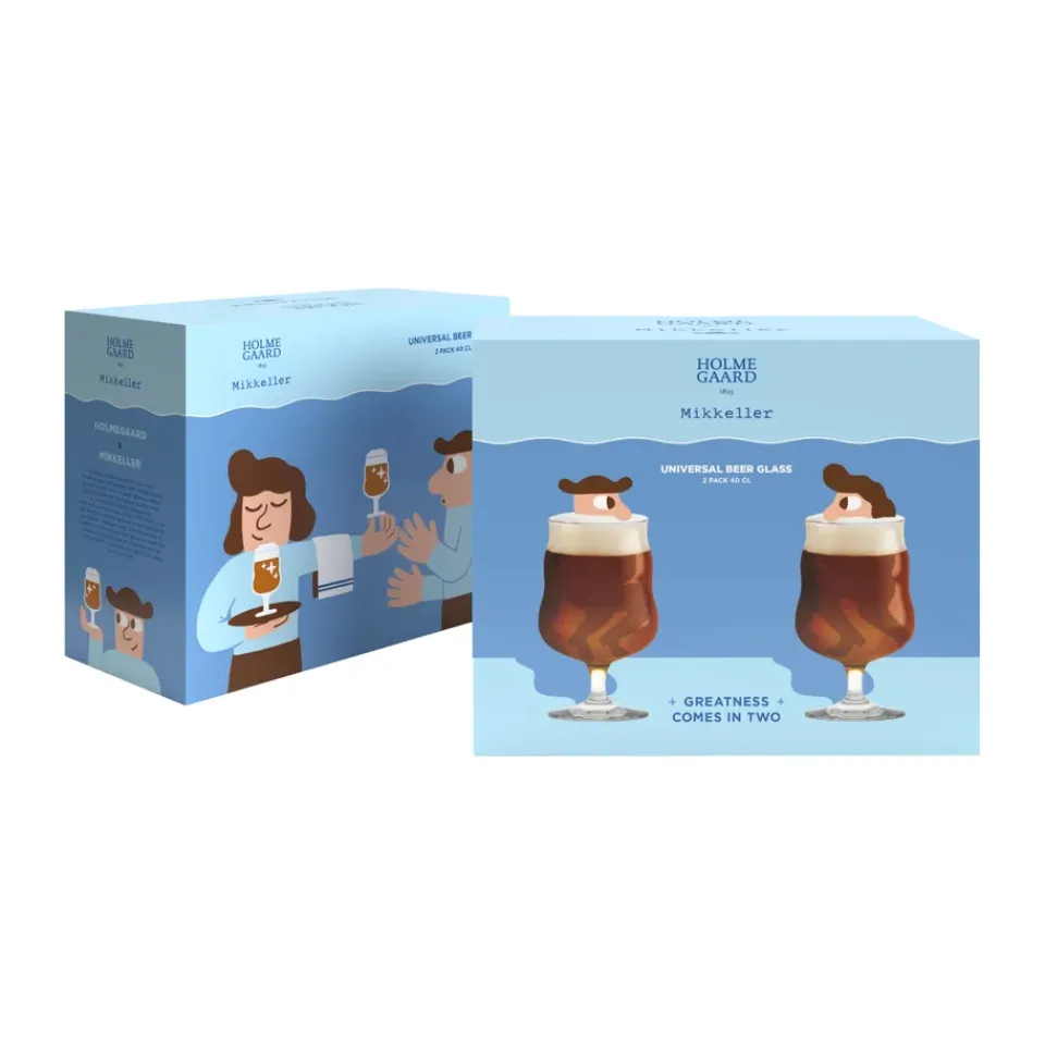 Beer Glasses^Holmegaard Mikkeller universal beer glass 2-pack, 40 cl Transparent