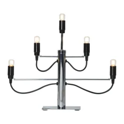 Outlet Star Trading Milano 5 candlestick 46cm, Chrome Silver-coloured