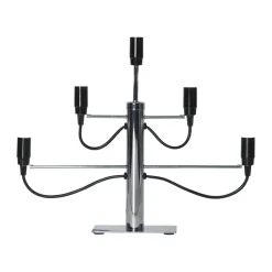Outlet Star Trading Milano 5 candlestick 46cm, Chrome Silver-coloured