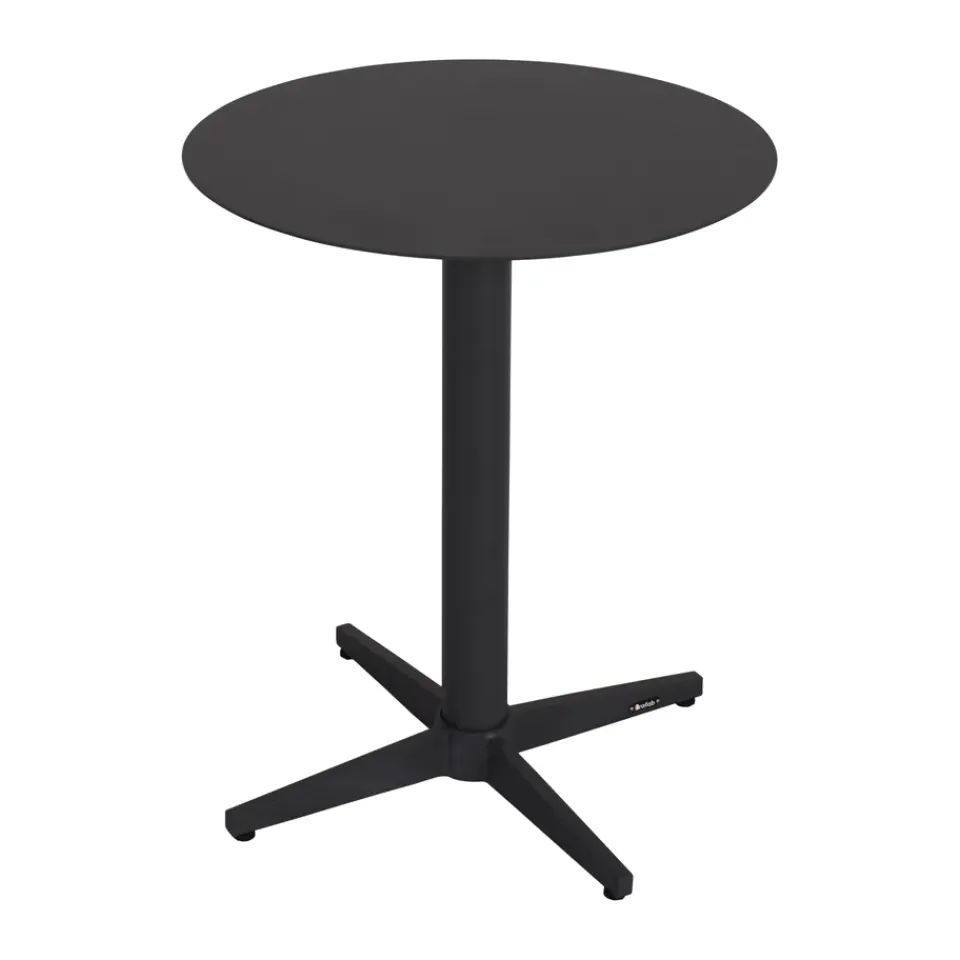 Table For Outdoor Use|Outdoor Lounge Furniture^Brafab Mill coffee table, Anthracite, Small High Ø50 cm Black