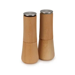 Joseph Joseph Milltop No Spill Salt Mill 19 cm, Beech Brown