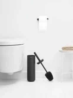 Toilet Brushes^Brabantia MindSet toilet brush with holder, Mineral infinite Grey