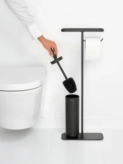 Toilet Roll Holders^Brabantia MindSet toilet butler, Mineral infinite Grey