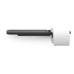 Toilet Roll Holders^Brabantia MindSet Toilet paper holder with shelf, Mineral Infinite Grey